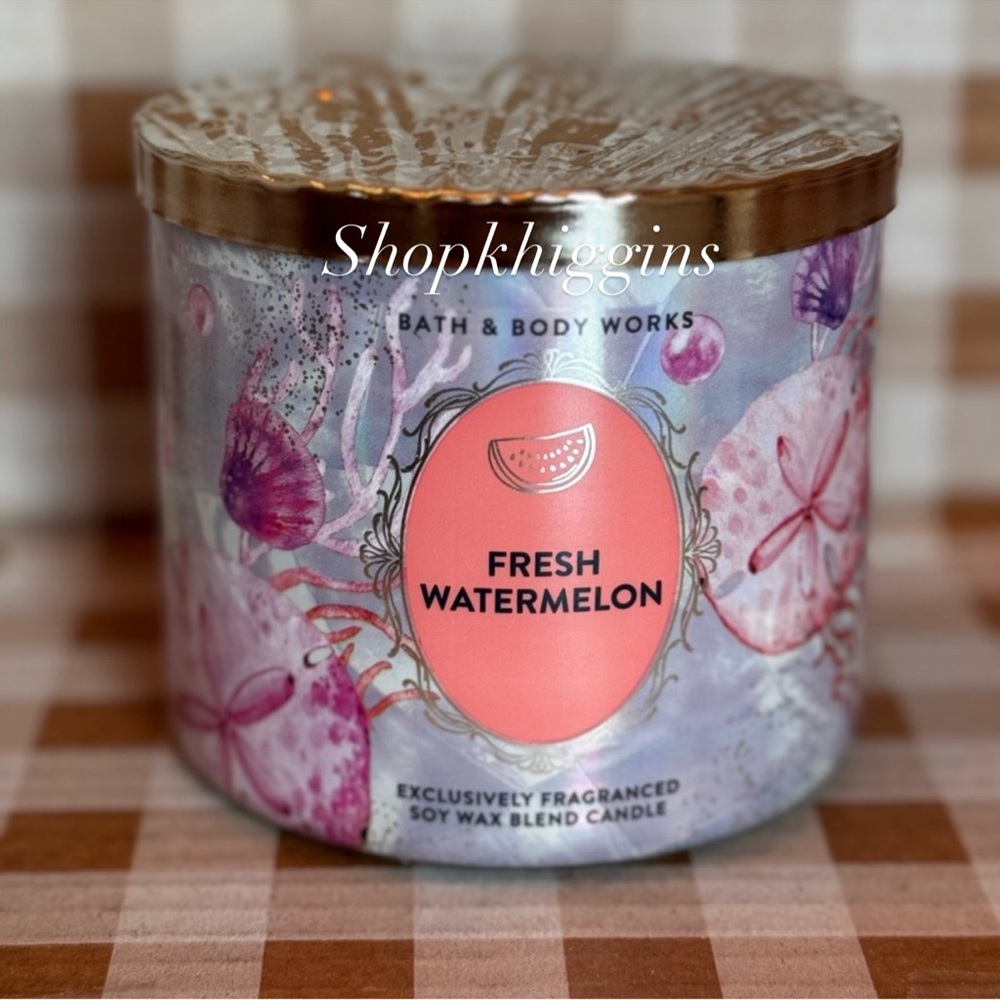 NEW B&BW Fresh Watermelon 3 wick candle 🍉